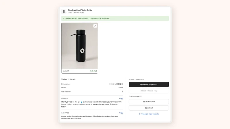 BrandShots: AI Product Photos