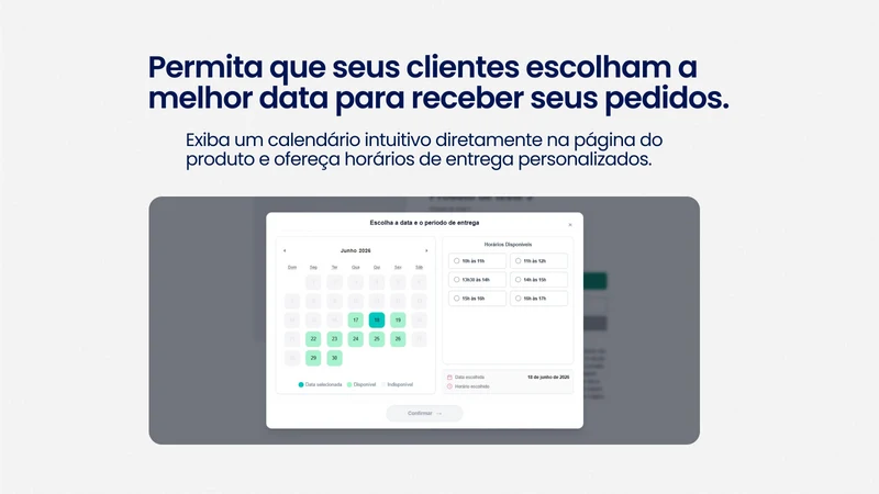 Agendamento de Entrega