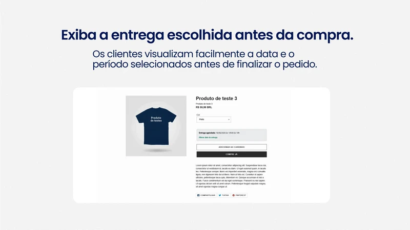 Agendamento de Entrega