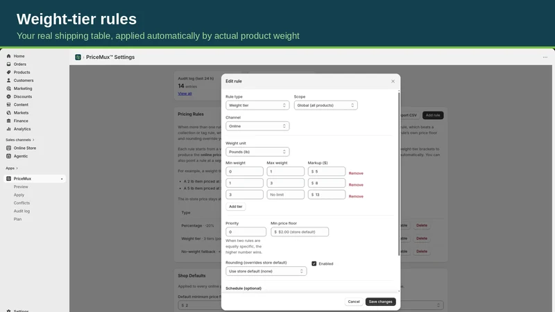 PriceMux: Different POS Prices