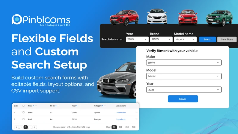 PartFinder Advance Search
