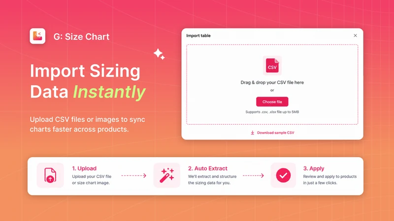 G: Size Chart & Size Guide