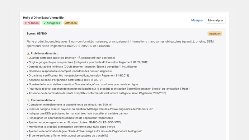 Etiqi‑EU Food Label Compliance