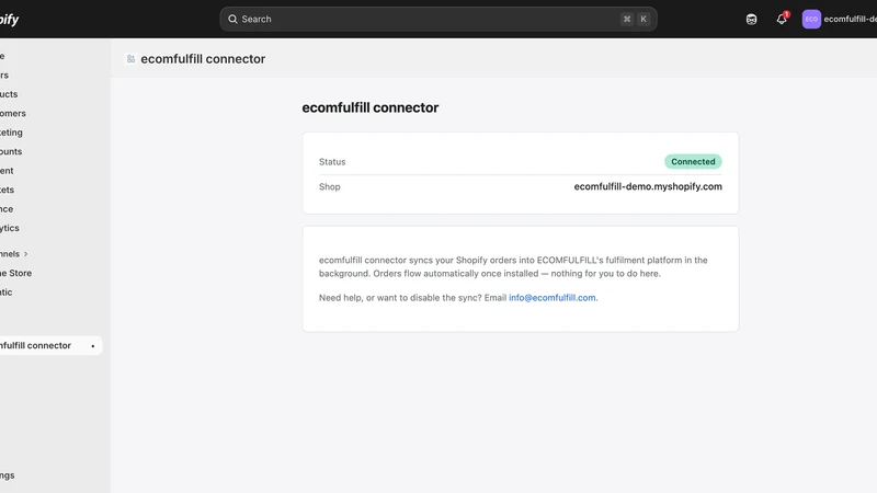 ecomfulfill connector