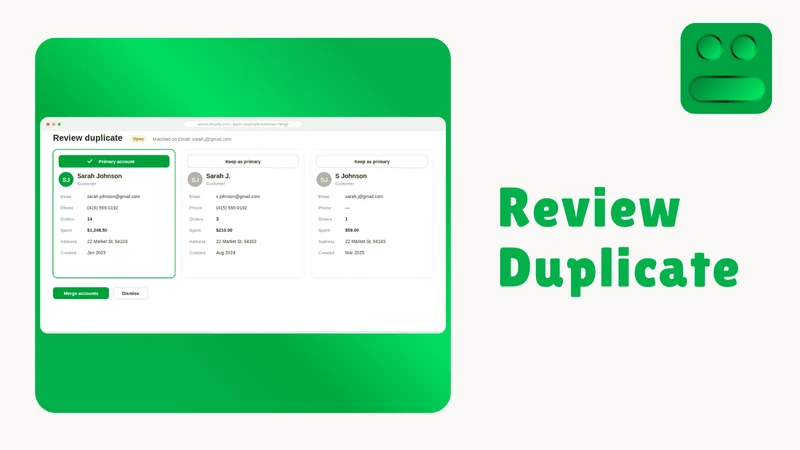 DCM ‑ Duplicate Customer Merge