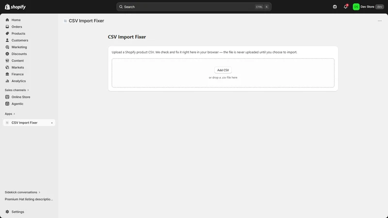 MerchantCSV: CSV Import Fixer