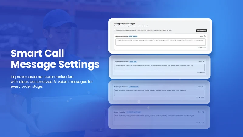 Callo AI Order Status Call