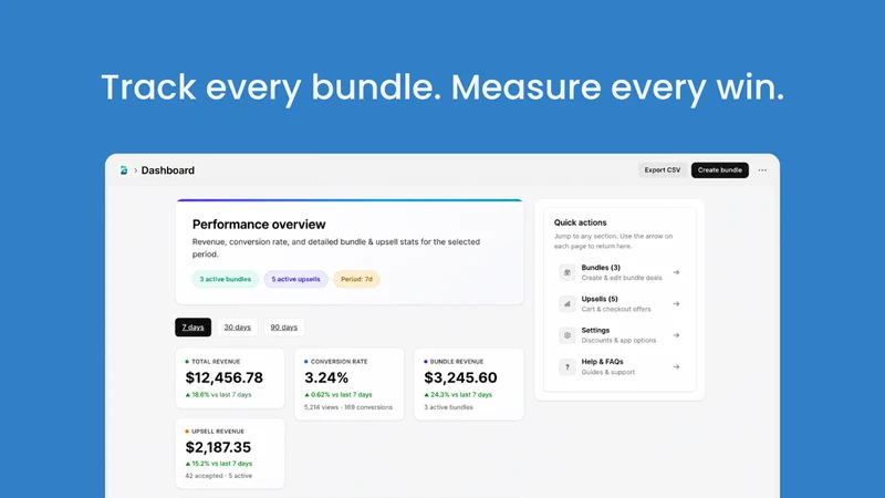 Bundle Flow: Bundles & Upsells