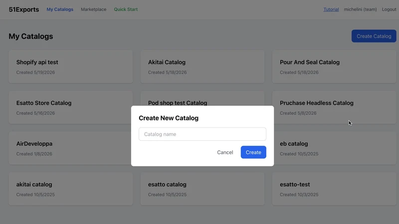 51exports Catalog Sync
