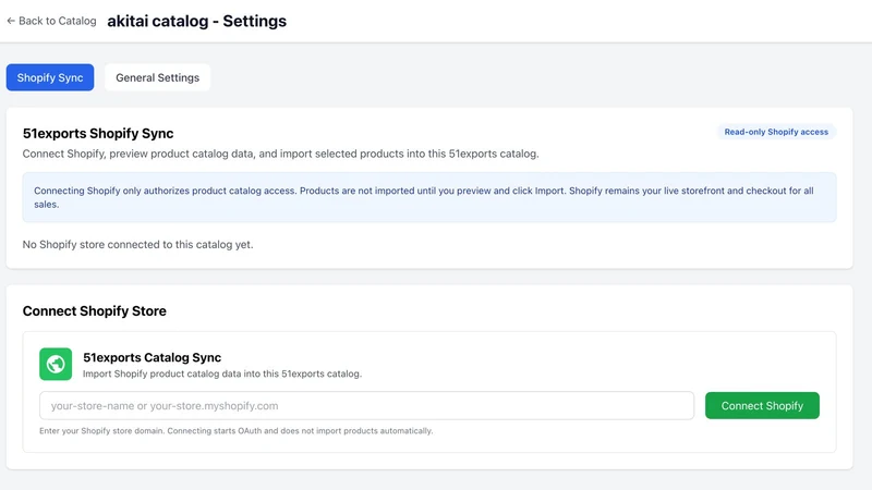 51exports Catalog Sync