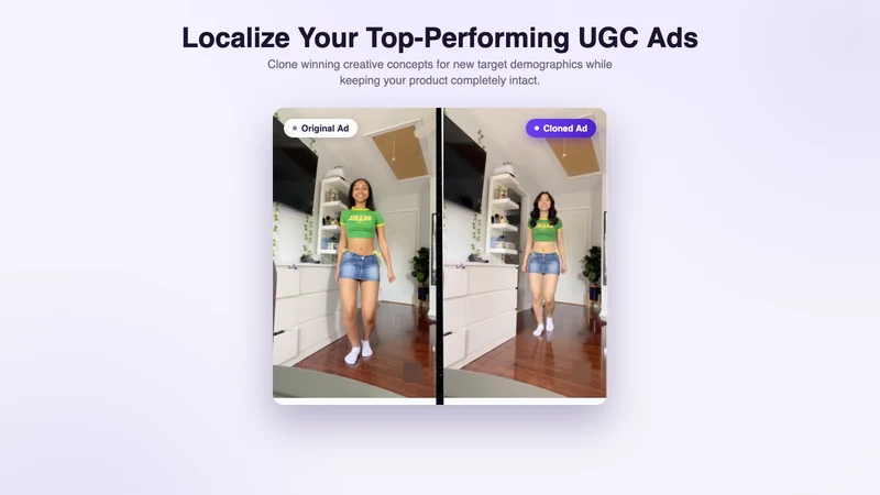AdCloner: AI UGC Videos
