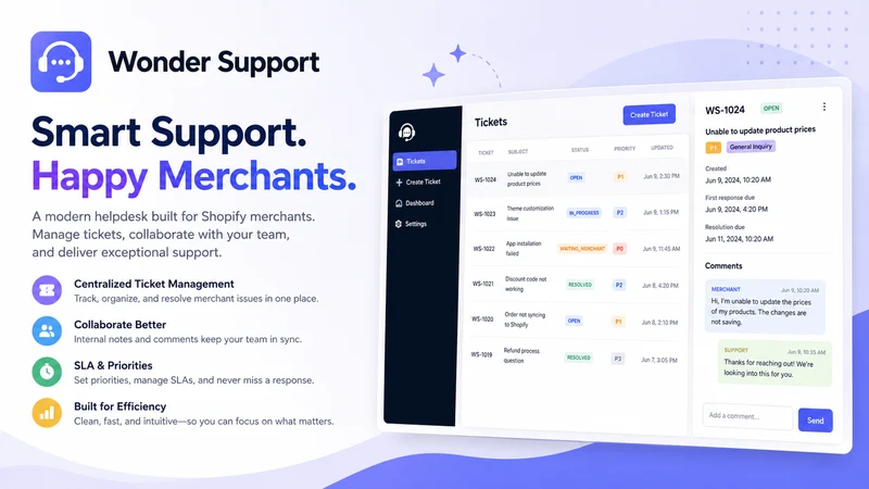 Wonder Support: Store Maintain