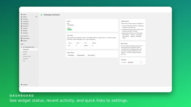 EC: WhatsApp Chat Button