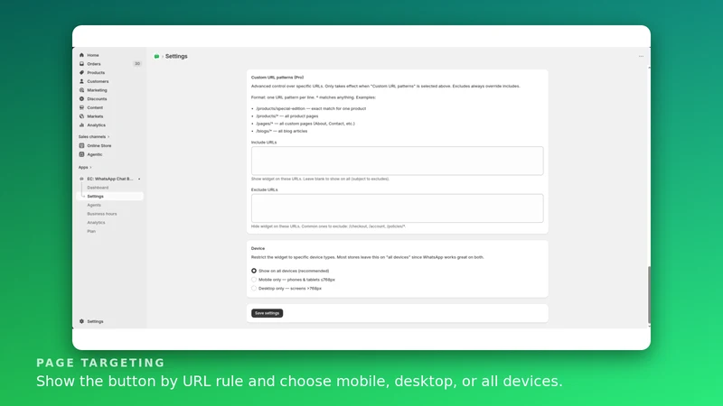 EC: WhatsApp Chat Button