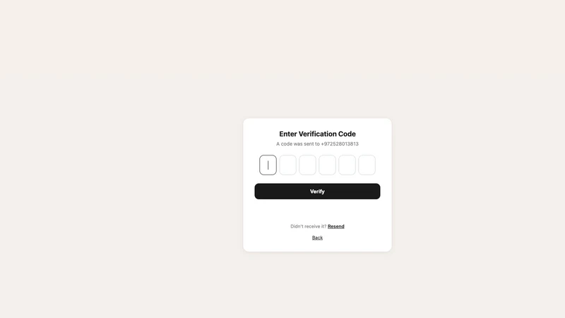 WeAuth – SMS OTP Login
