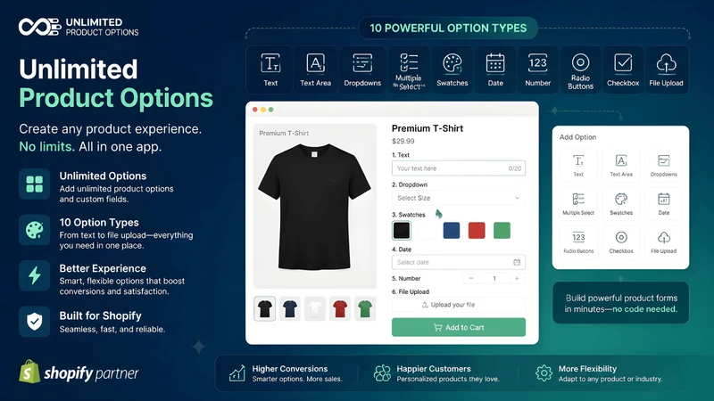 Unlimited Product Options