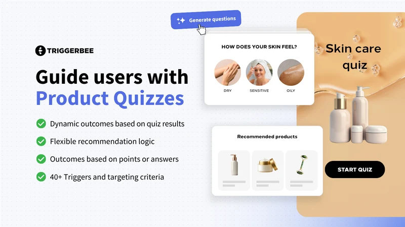 Triggerbee Popups, Quiz, Forms
