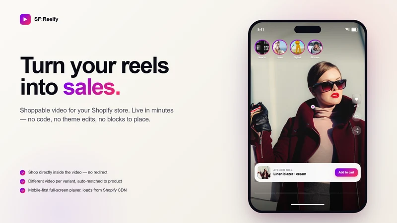 Reels Shoppable Videos