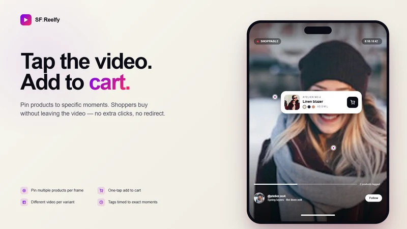 Reels Shoppable Videos