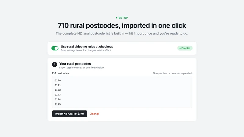Rural Shipping & RD Rates NZ