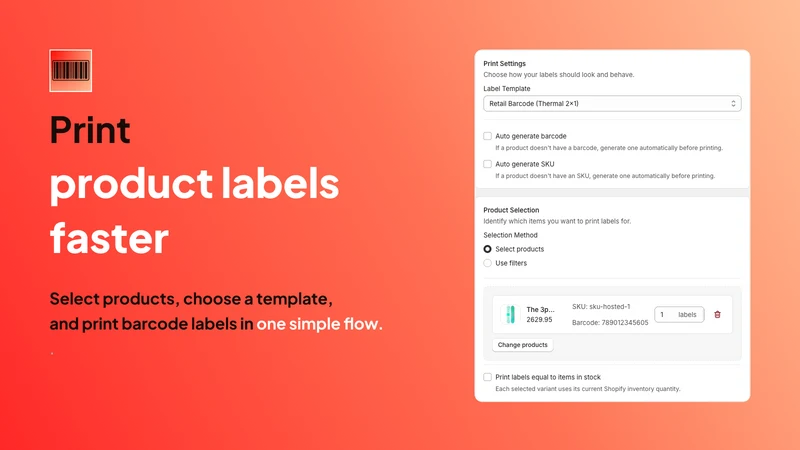 RS: Barcode Labels