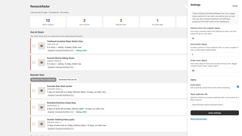 RestockRadar