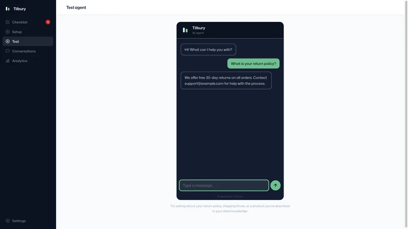 Tilbury: AI Customer Support
