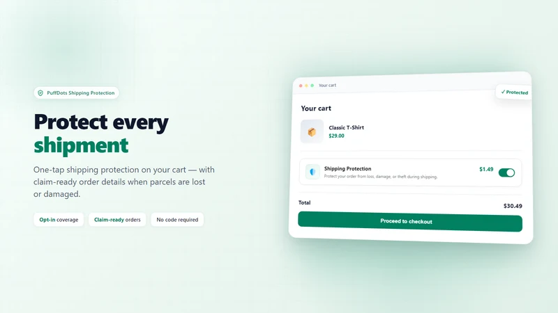PuffDots Shipping Protection