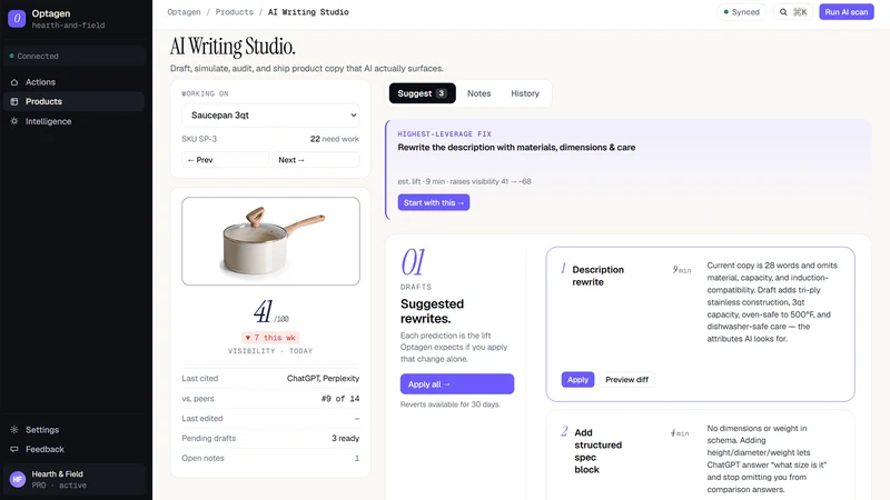Optagen AI Visibility&Strategy