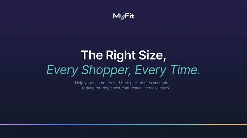 MyFit Size Recommender Quiz