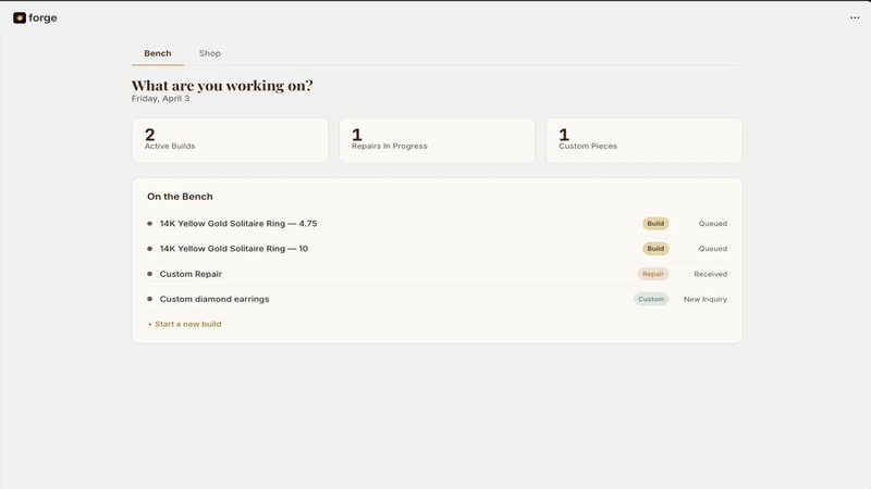 Forge: Jewelry Production ERP