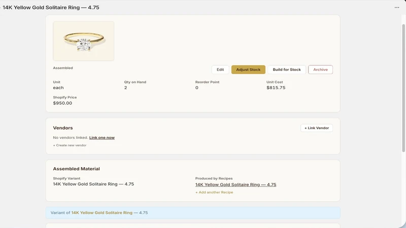 Forge: Jewelry Production ERP