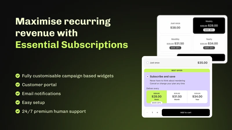 Essential Subscriptions App