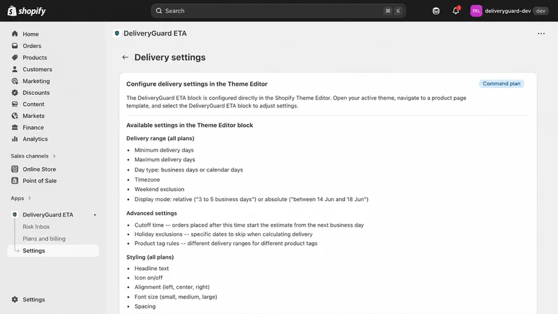 DeliveryGuard ETA