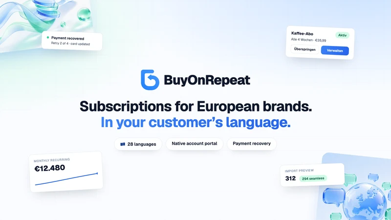Buy on Repeat ‑ Subscriptions
