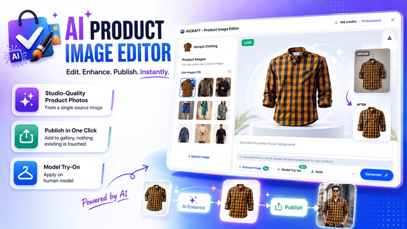 AICRAFT ‑ Product Image Editor