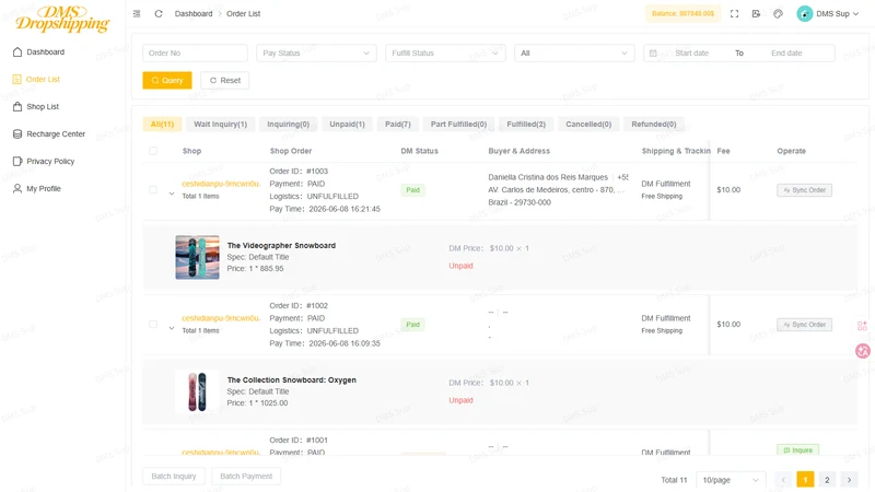 DM Dropshipping