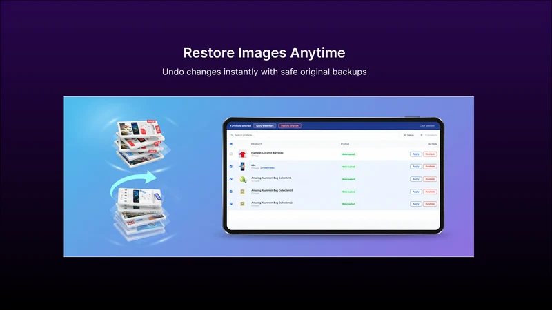 Auto ‑ Image Watermark & SEO