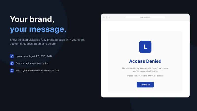 Antifraud: IP Country Blocker