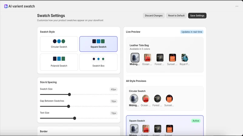 AI Swatch Maker‑ Powered By AI