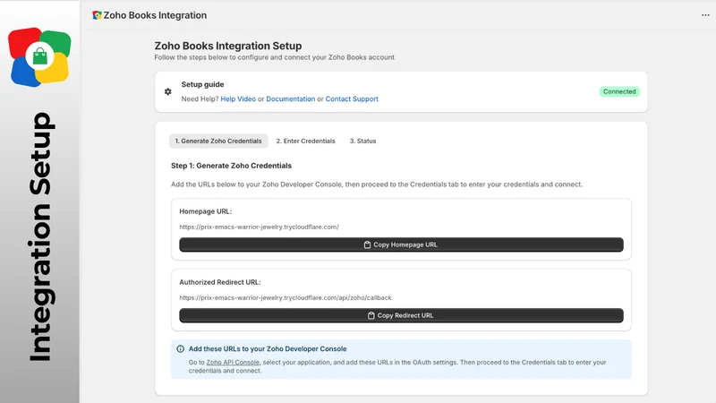 Zoho Books Integration
