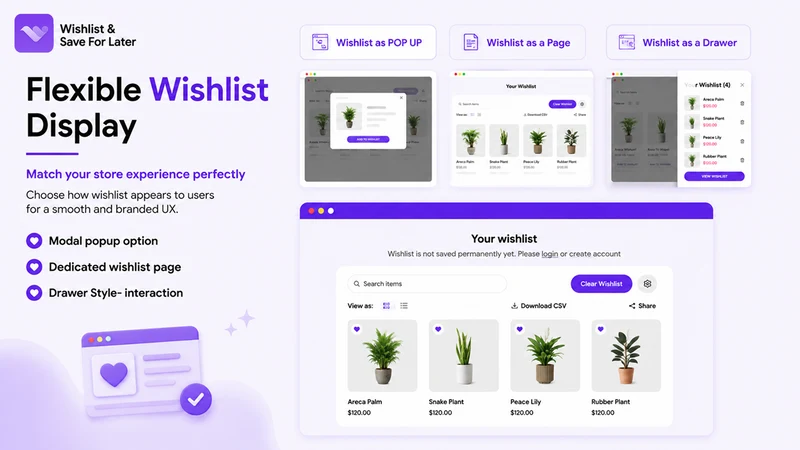 Ez: Wishlist & Save For Later