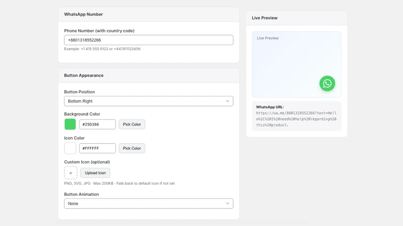 Chatio: WhatsApp Chat Button