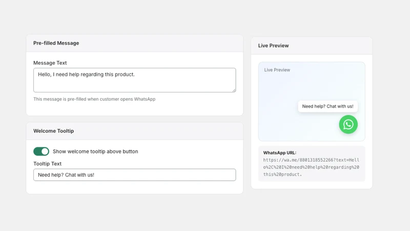 Chatio: WhatsApp Chat Button