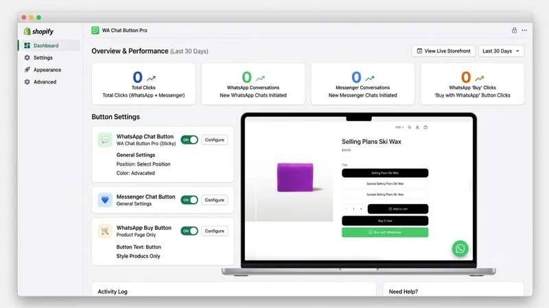 Chatio: WhatsApp Chat Button