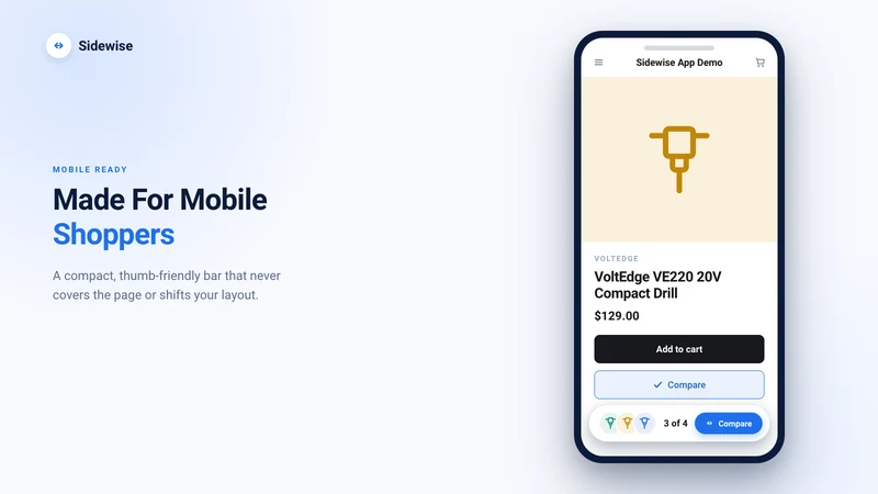 Sidewise Product Comparison