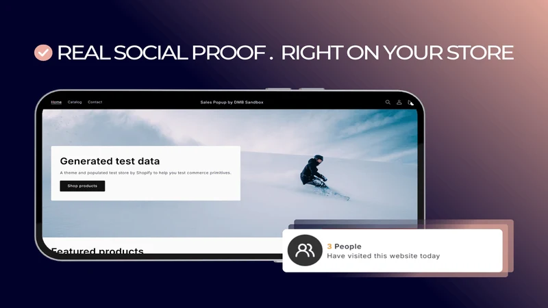 FOMO & Sales Pop Up by DMB