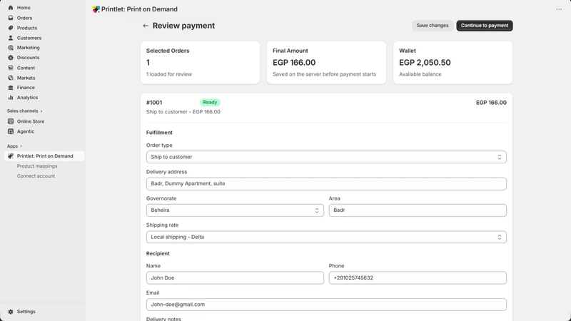 Printlet: Print on Demand
