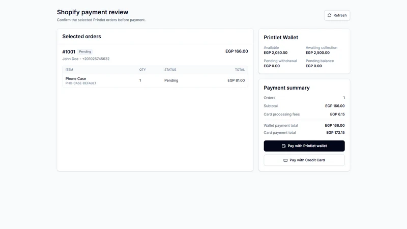 Printlet: Print on Demand