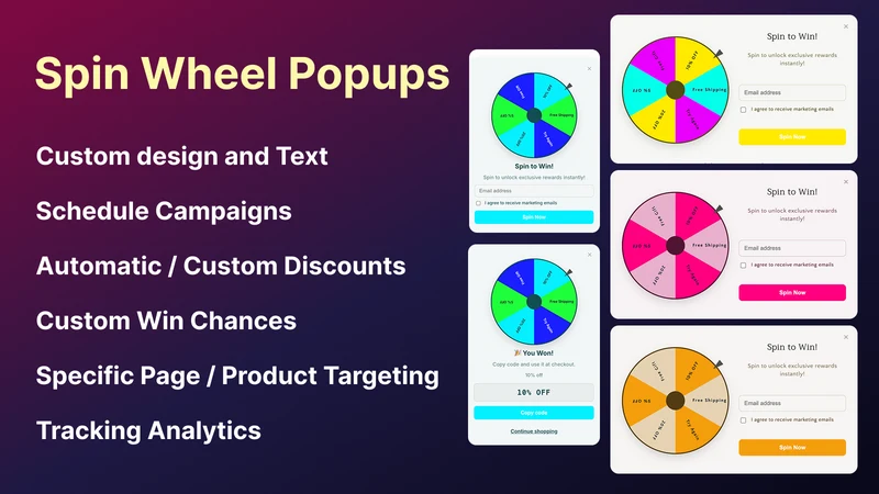 MVR Spin Wheel & Game Popups